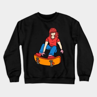 Beautiful skater girl Crewneck Sweatshirt